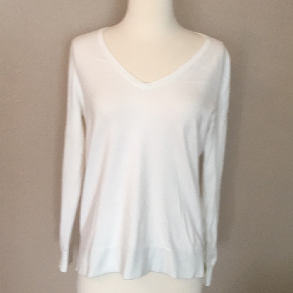 Boden ivory long sleeve tee